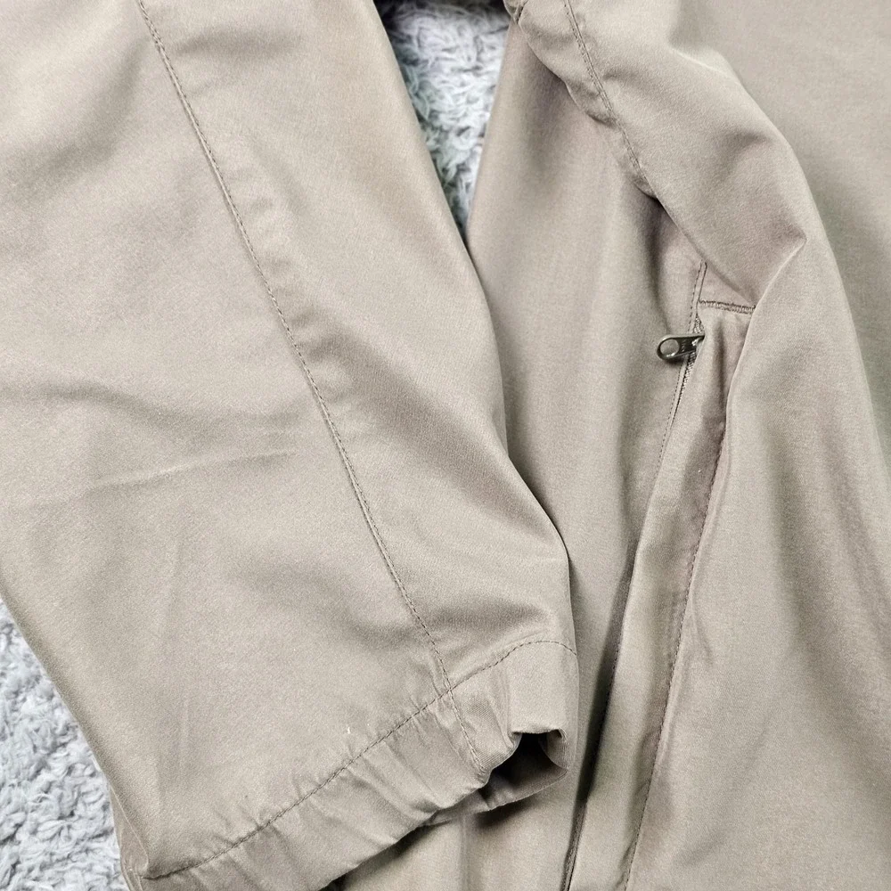 FootJoy Pullover Mens Large Tan V-Neck Golf Windbreaker Windshirt Jacket